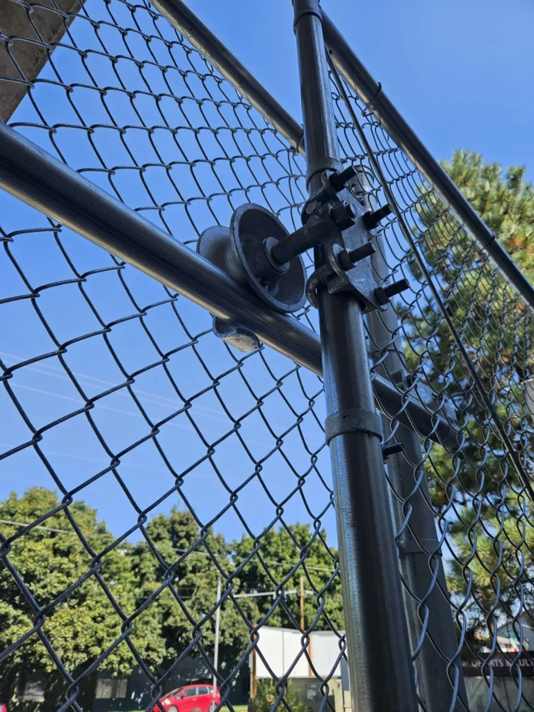 Black chain link & gate hardware — 2