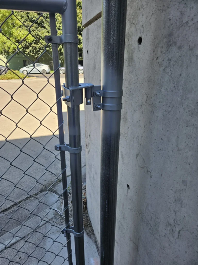 Black chain link & gate hardware — 3