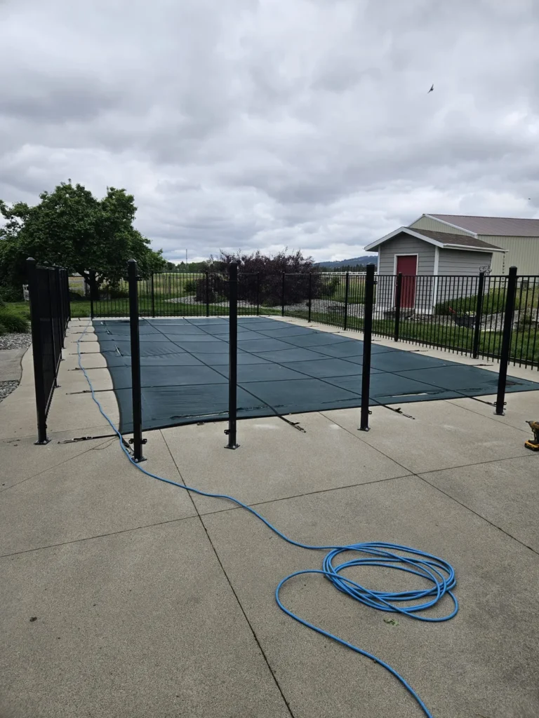 Chain link sports area