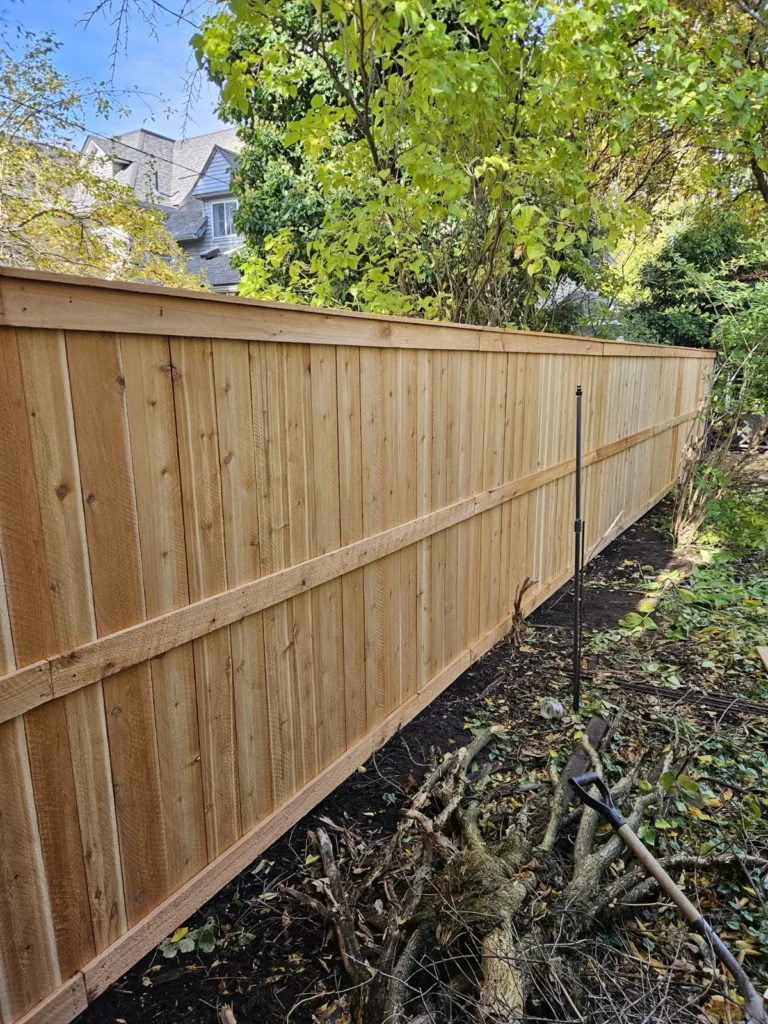 Fence installation by Linares Fencing